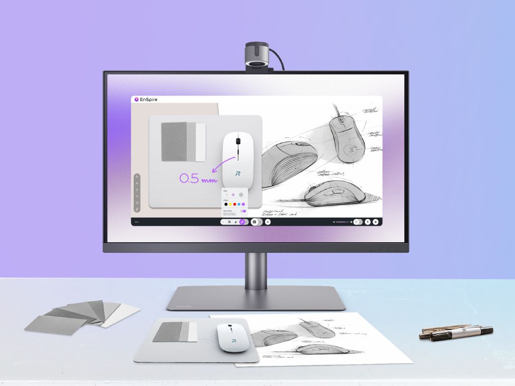 可翻轉、兼具實物拍攝與微距攝影功能　BenQ 發表專業拍物視訊鏡頭 ideaCam