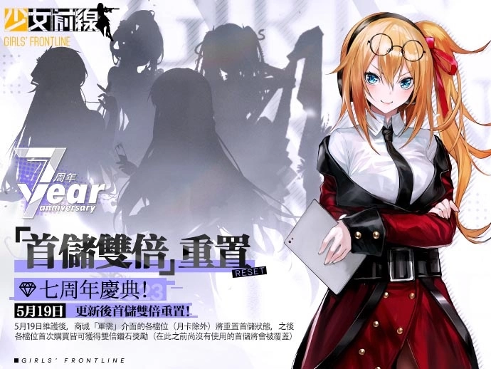 《少女前線》全球上市 7 周年慶典即將開幕 周年慶裝扮與周年活動同步登場