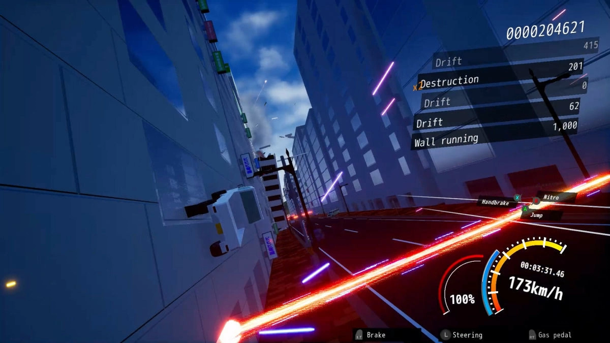 《DriveCrazy》搶先體驗遊戲 8/1 上架！活用空中迴轉、加速衝刺等各種駕駛動作街頭狂飆