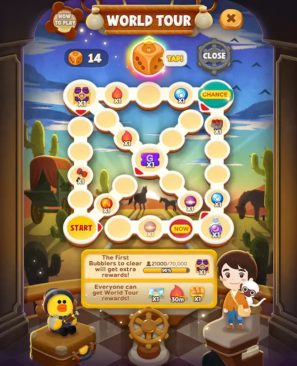 《LINE Bubble 2》與「World Masterpiece Theater」聯名合作登場