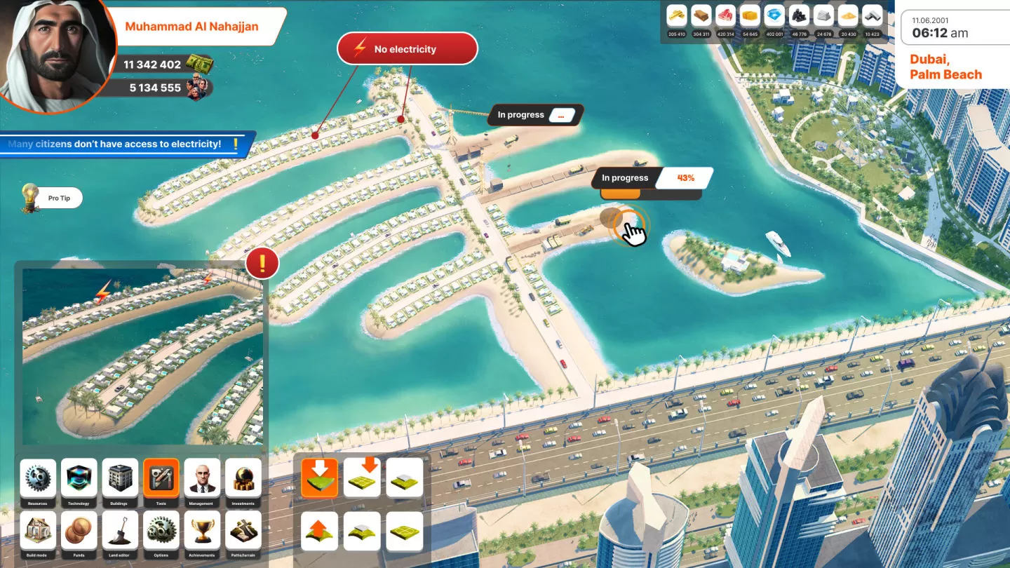 《Dubai Simulator 杜拜模擬器》建設模擬新作發表，打造屬於自己的夢想之城
