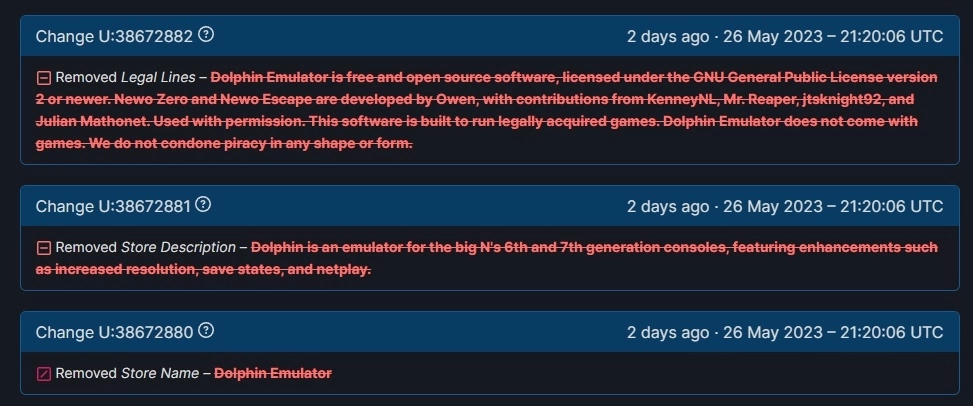 任天堂法務部動起來，《Dolphin Emulator》海豚模擬器Steam商店頁面遭下架