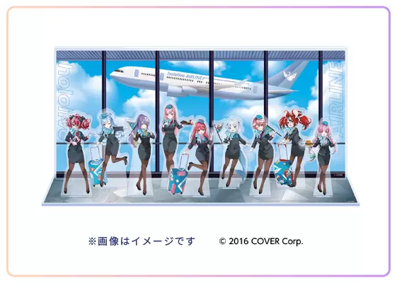 hololive Airline 聯名周邊即日開賣，櫻巫女＆噶嗚．古拉共 9 名成員化身空服員登場！