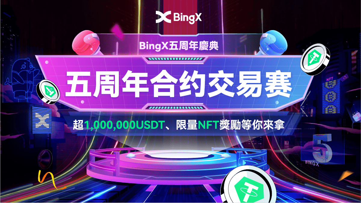 BingX 5週年慶典 強勢活動即將來襲！
