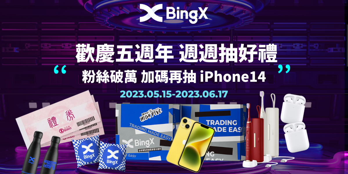 BingX 5週年慶典 強勢活動即將來襲！
