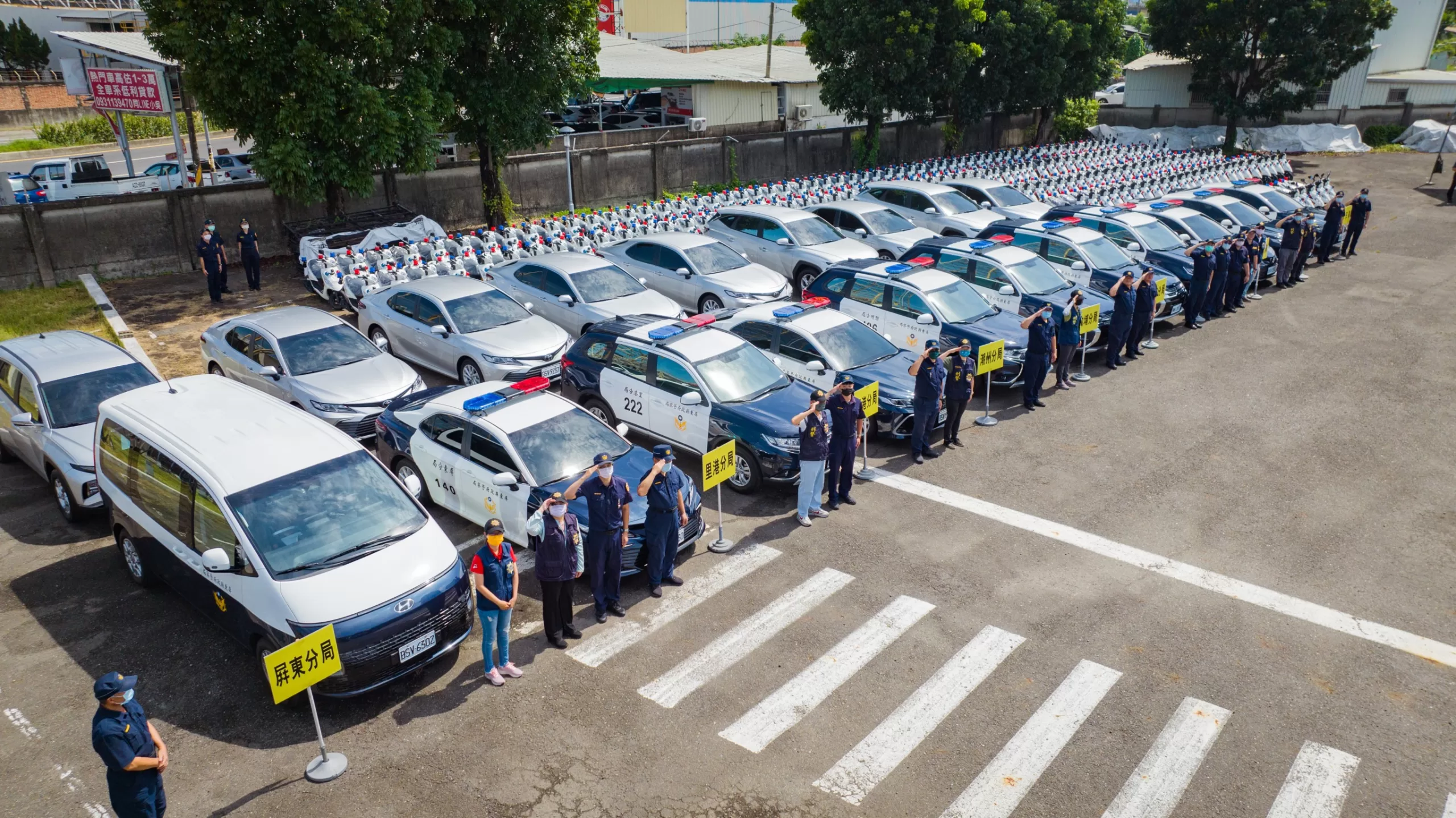 屏縣府新購警用車183輛 為治安注入新血