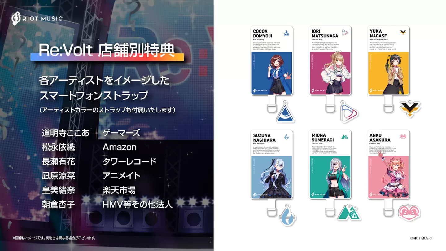 虛擬歌手團體「RIOT MUSIC」第二張全體專輯「Re:Volt」6/14 發售