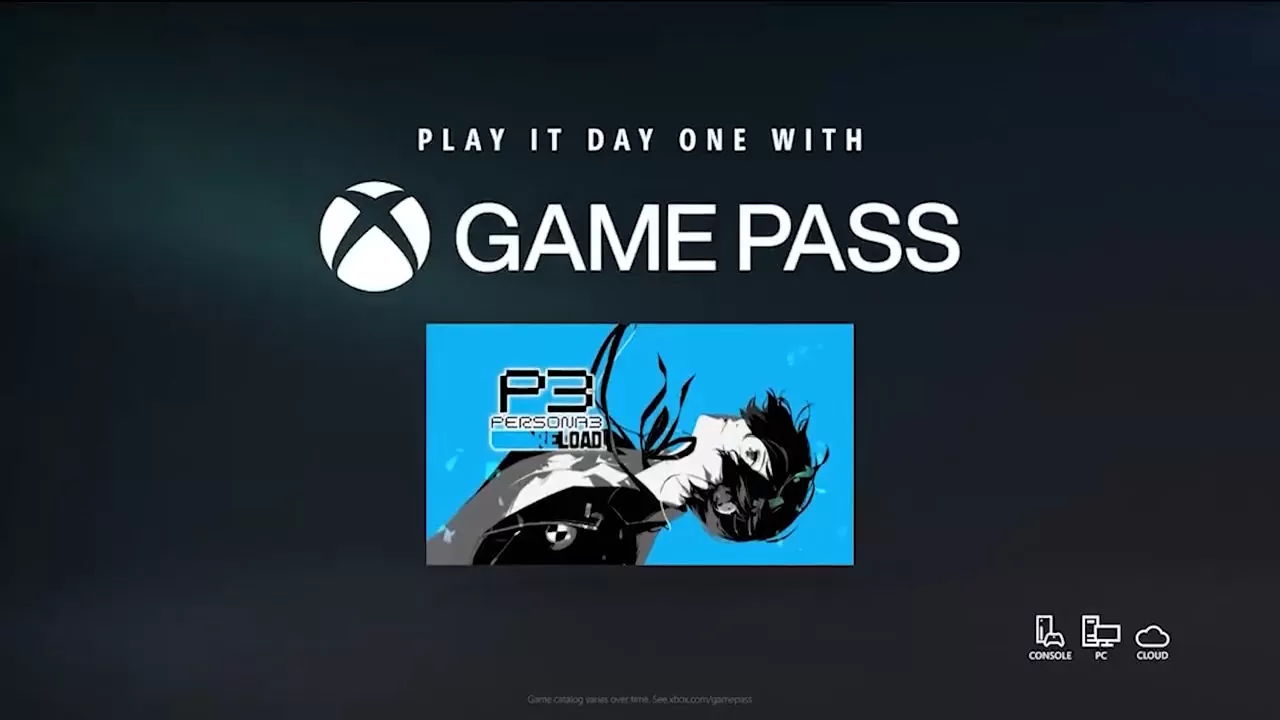 《女神異聞錄3 重製版》、《女神異聞錄5 戰術版》首日加入Xbox Game Pass 訂閱暢玩