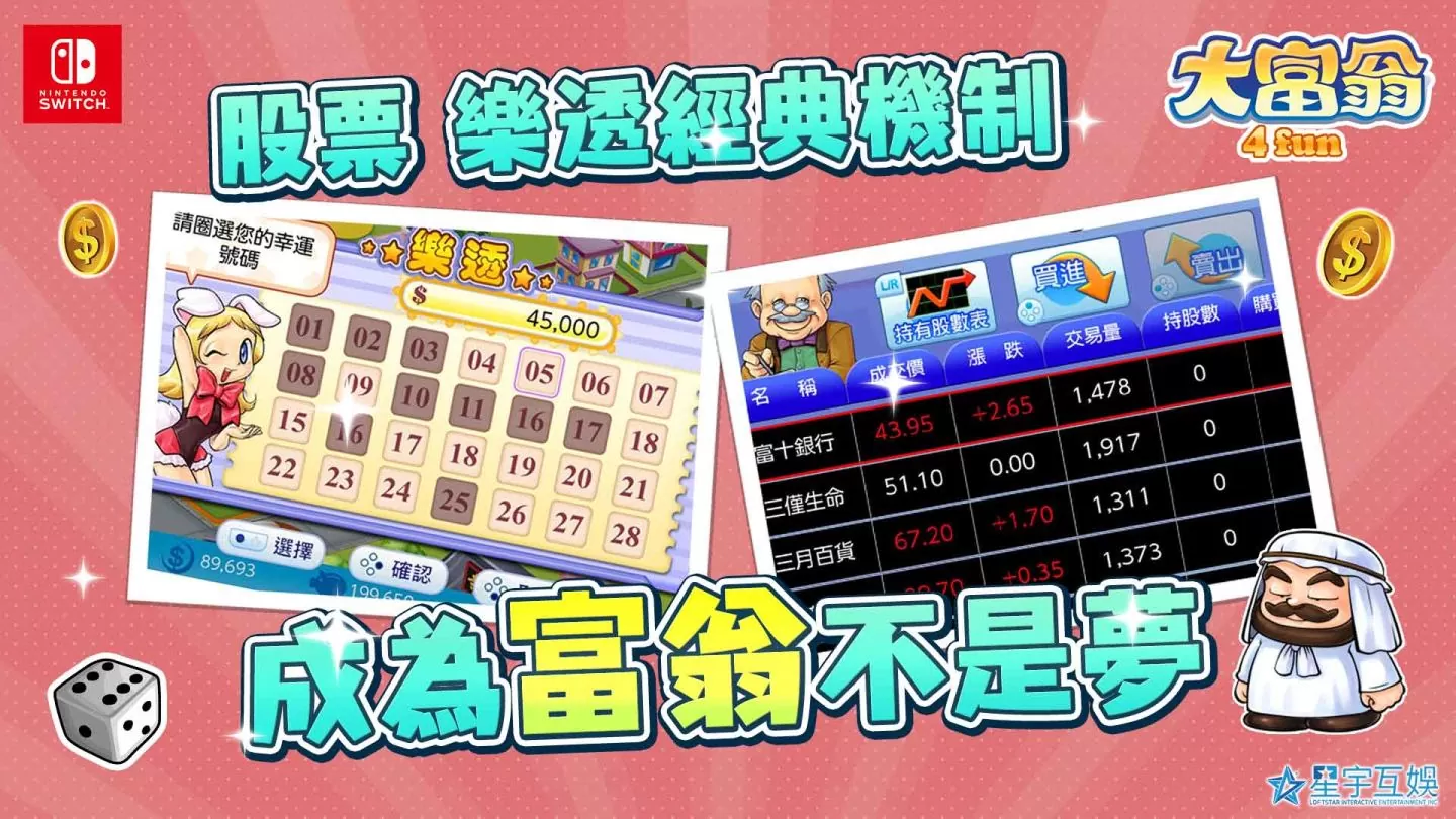 《大富翁4 Fun》搶攻Switch市場7月6日正式登陸發售！