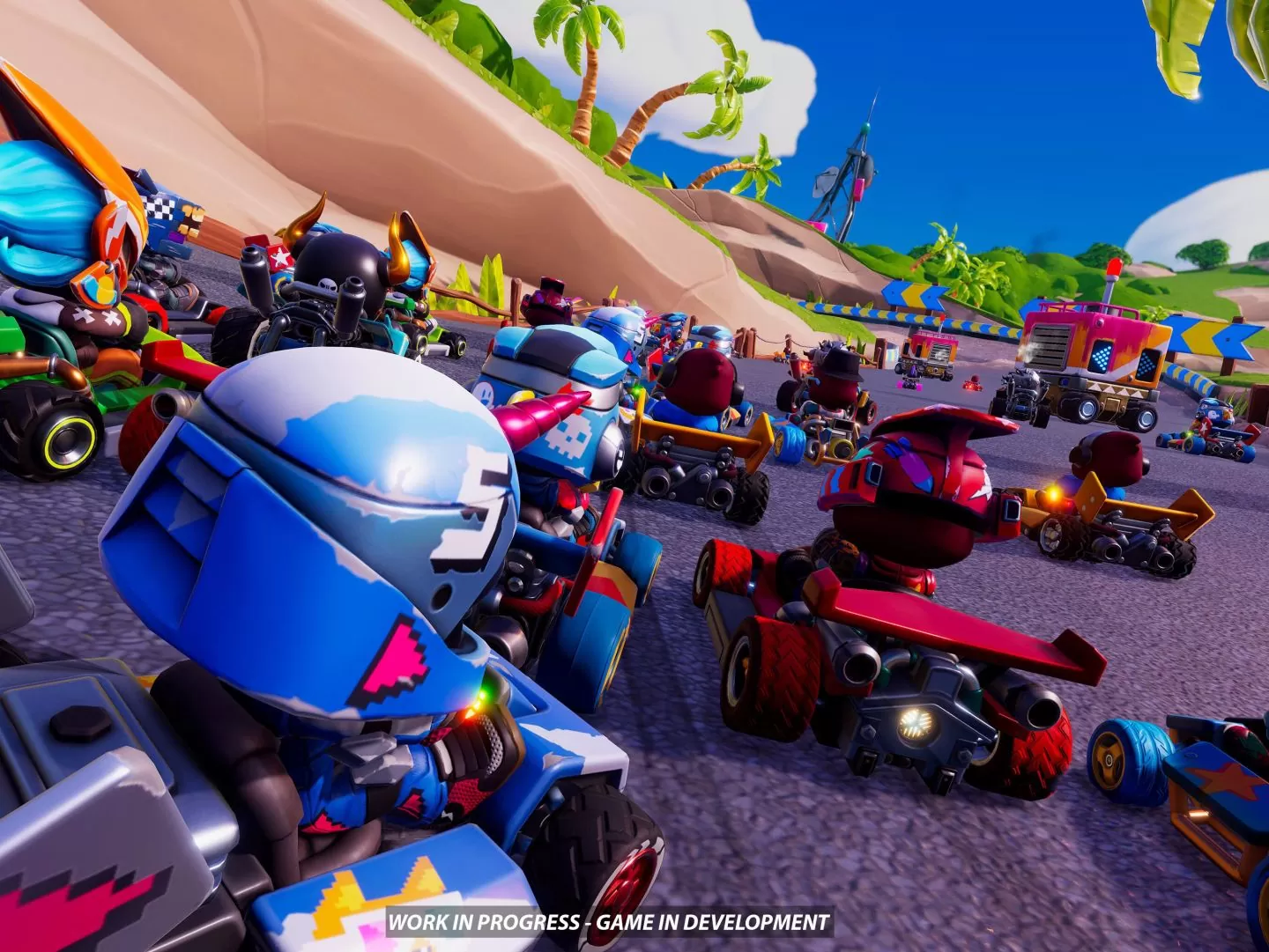 最多 60 人競速對戰《Stampede：Racing Royale》發表！Steam 測試夏天推出