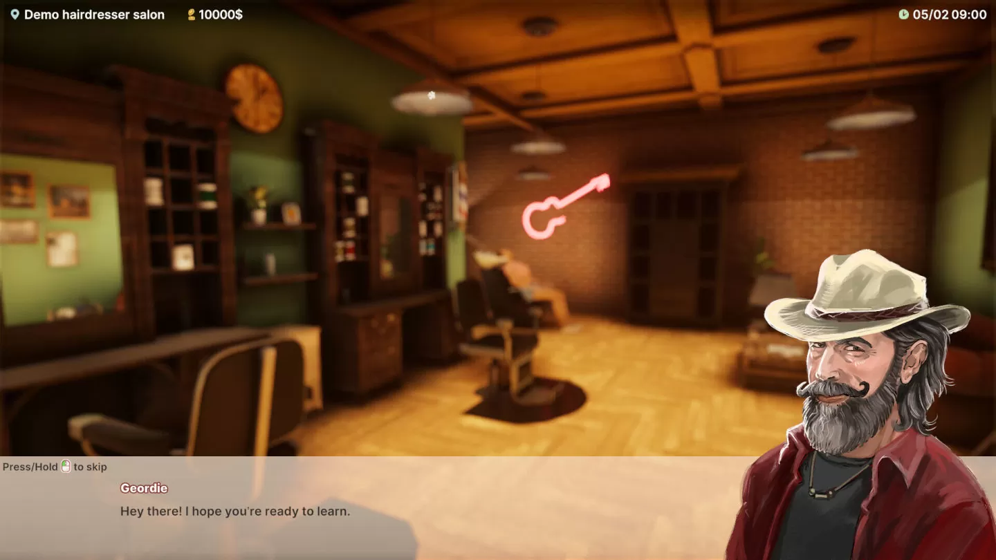 Steam 模擬經營新作《美髮師模擬器》發表，從洗頭到造型染髮全都一手包辦！