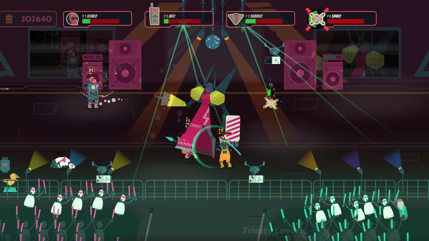2D 格鬥動作《PixelJunk Scrappers Deluxe》7/27 發售，把擋路的傢伙通通扔進垃圾車！