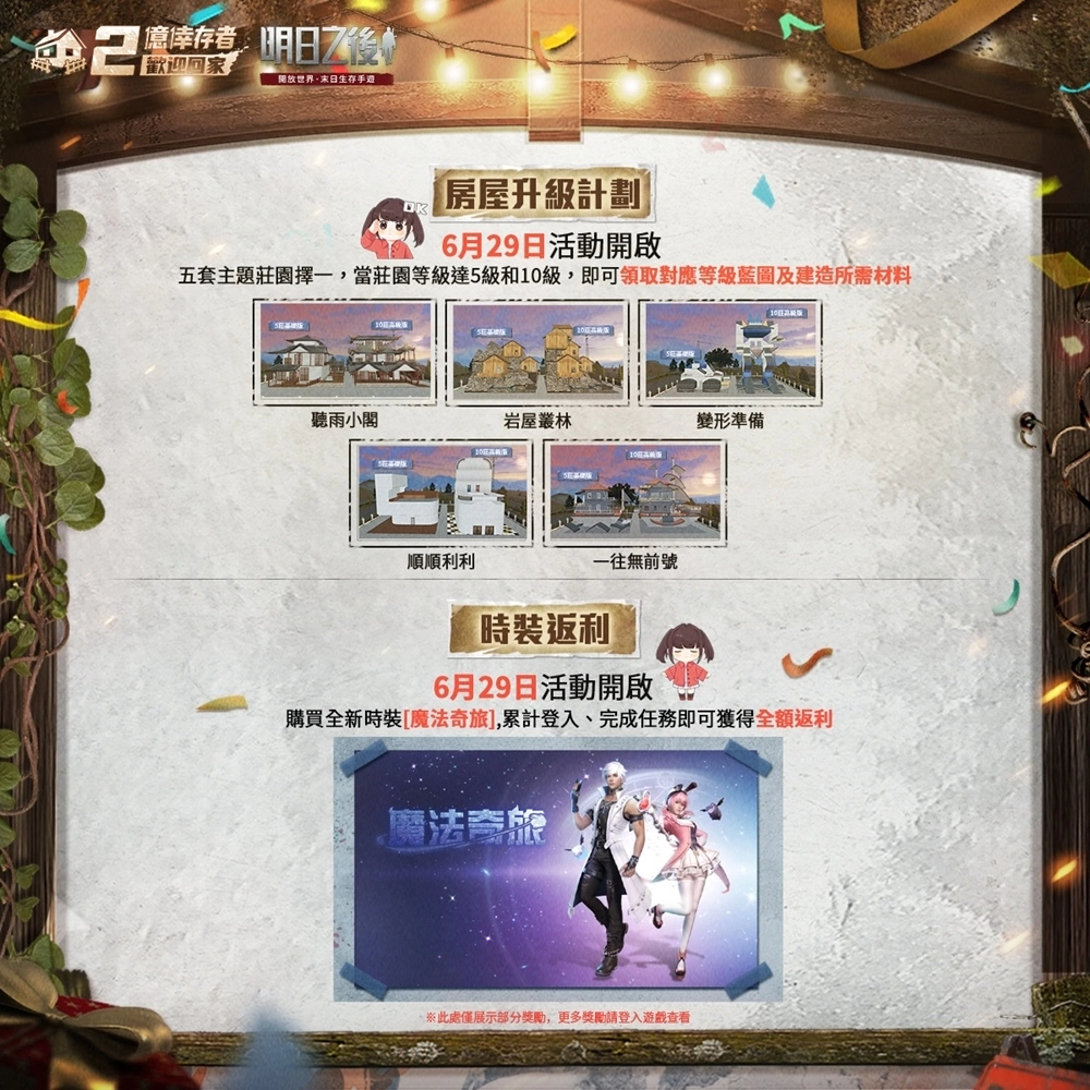 《明日之後》累計2億玩家成就達成！狂歡慶典月活動開啟，稀有福利免費送！
