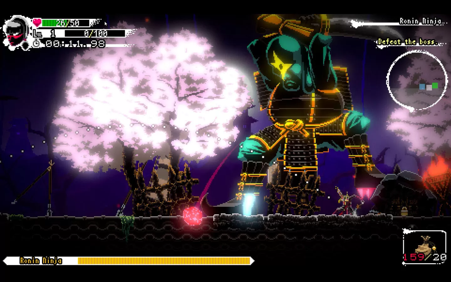 和風 Roguelite 新作《Ninja or Die：Shadow of the Sun》8/2 發售，用跳躍解決一切難題！
