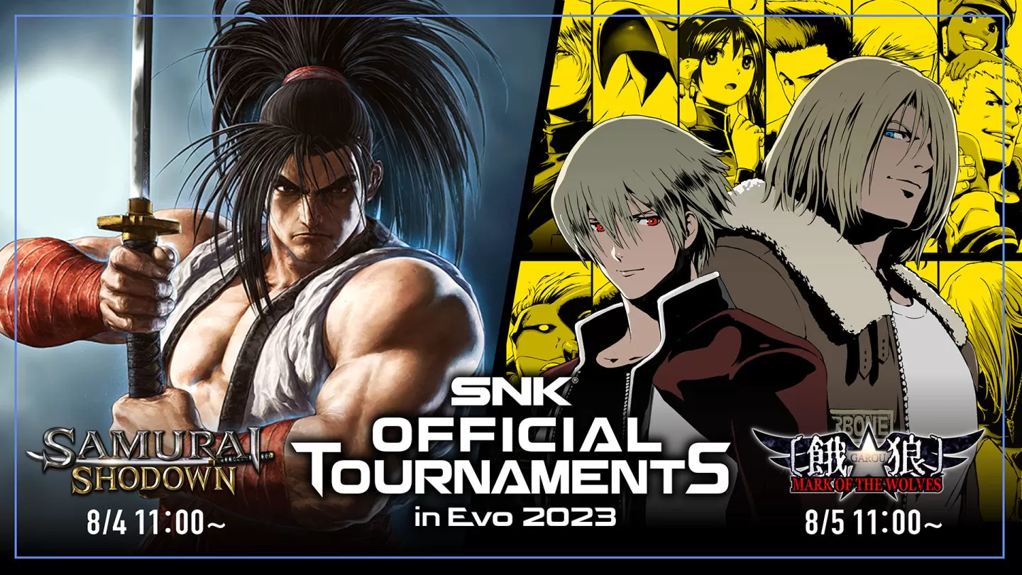 SNK參展全球最大規模格鬥遊戲大賽「Evo 2023」！將會召開SNK作品官方賽事、DLC搶先試玩、簽名會等活動！