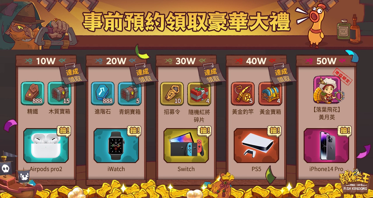 手遊《鹹魚之王》預登首周傳捷報！鹹魚魅力引起共鳴，官方搶先釋出遊戲特色介紹