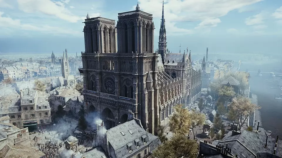 Ubisoft 高度還原巴黎聖母院美景，4K呈現虛擬與現實交錯《刺客教條：大革命》