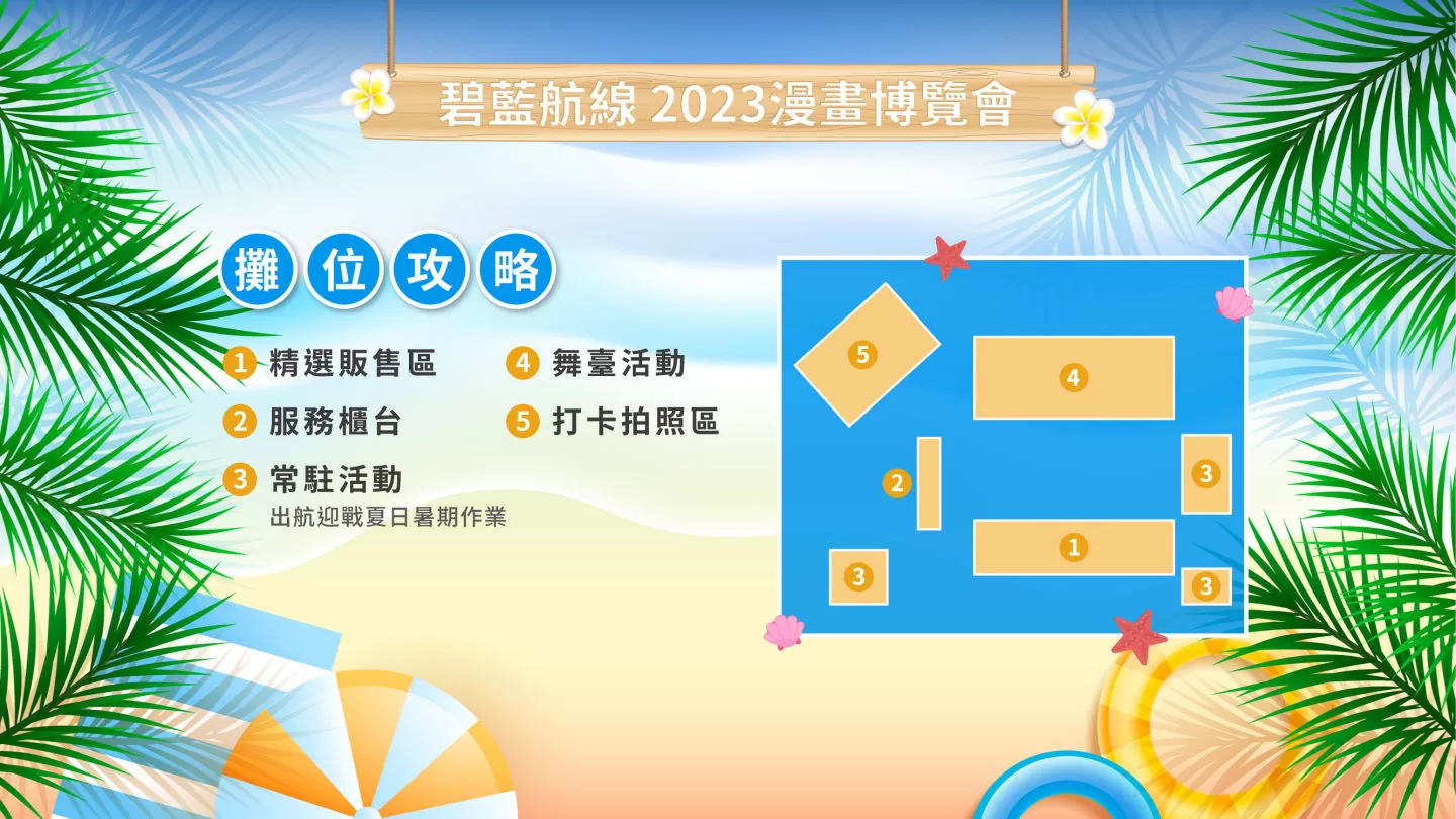 《碧藍航線》2023漫畫博覽會攤位情報公開 夏日海灘派對登場！