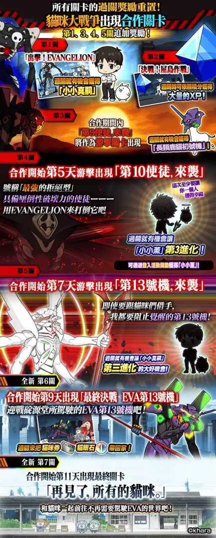 《貓咪大戰爭》與《福音戰士》合作開跑！期間限定內容與活動獎勵公開！