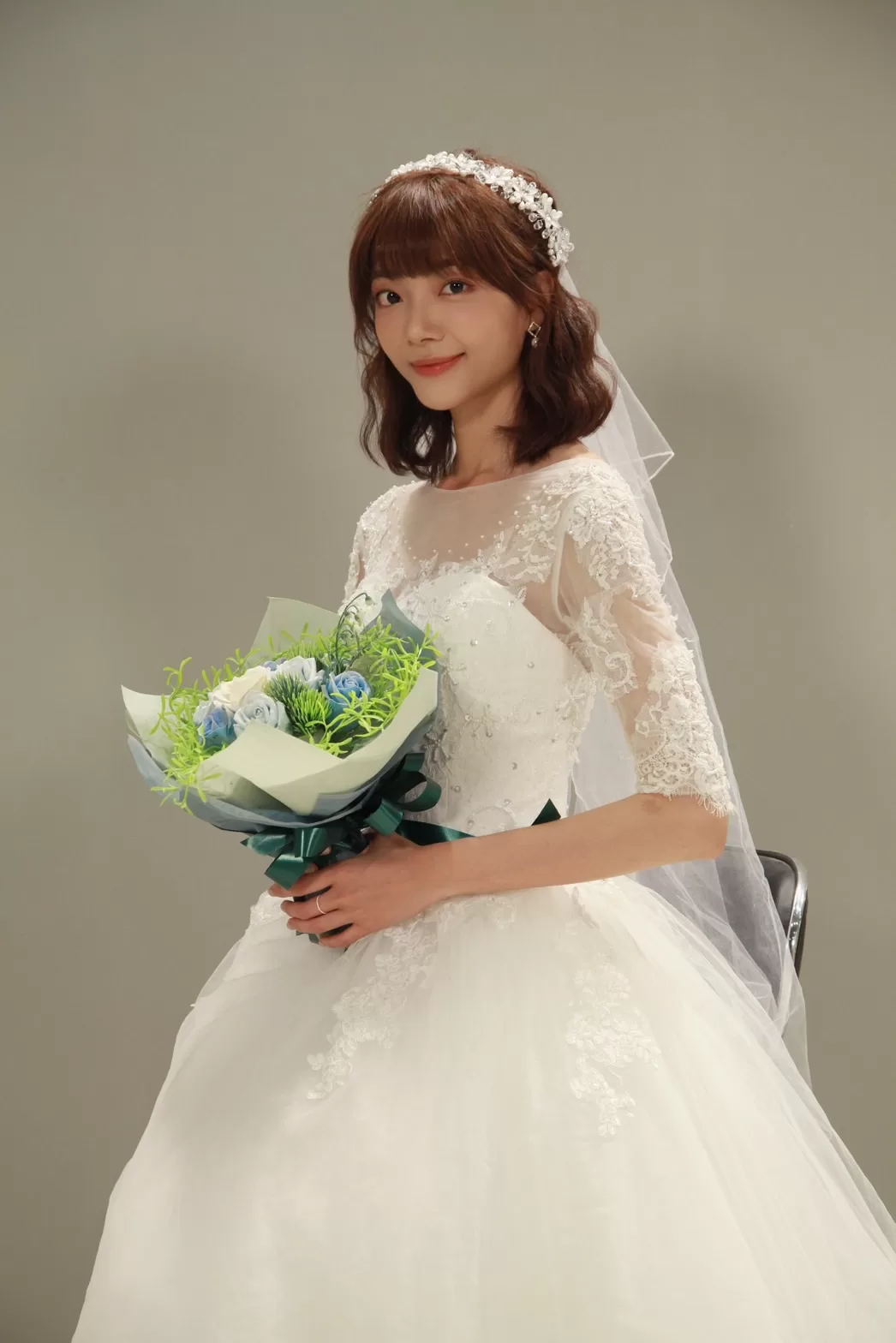 才剛認愛黃豪平　周宇柔披婚紗激動喊：天啊！我要結婚了