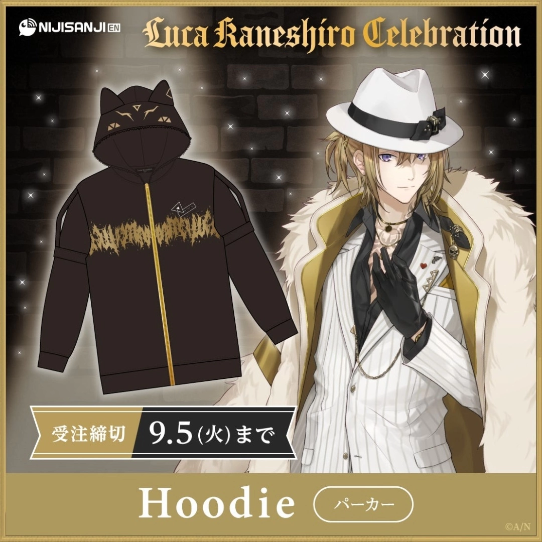 NIJISANJI EN 人氣 Vtuber「Luca Kaneshiro」百萬訂閱紀念周邊開放預購