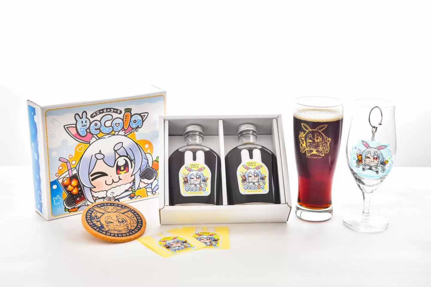 hololive 兔田佩克拉「全人類兔化計畫」新商品手工可樂糖漿「Pecola」開賣