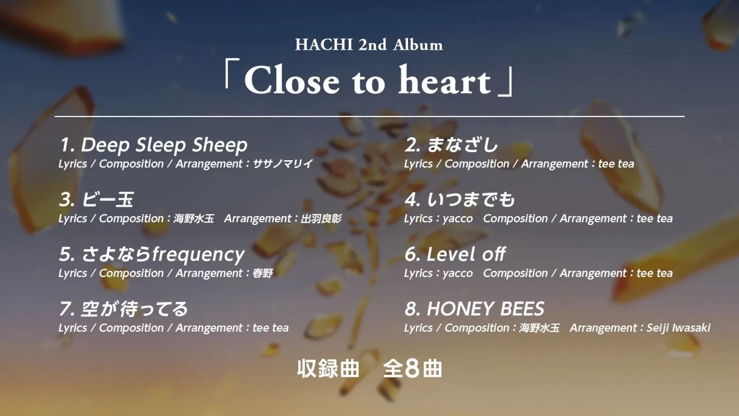知名虛擬歌手「HACHI」11/19 來台舉辦演唱會，個人第二張專輯 8/11 起上線