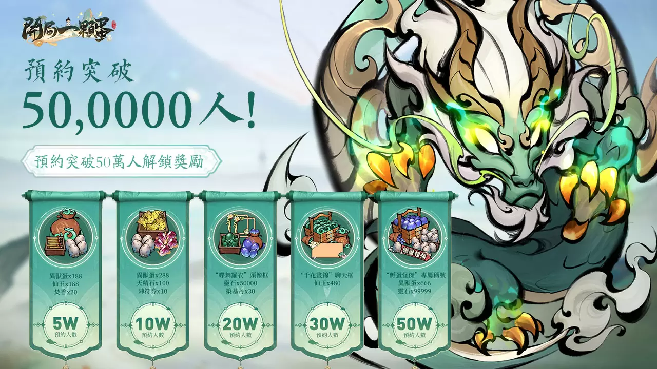 孵蛋修仙 RPG《開局一顆蛋》雙平台正式上線 釋出開服特別策劃活動及預登突破獎勵