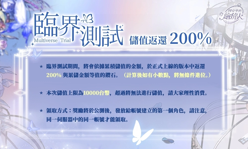 女性向戀愛冒險手遊《時空中的繪旅人》於8/11展開付費刪檔測試！穿梭時空與他相遇