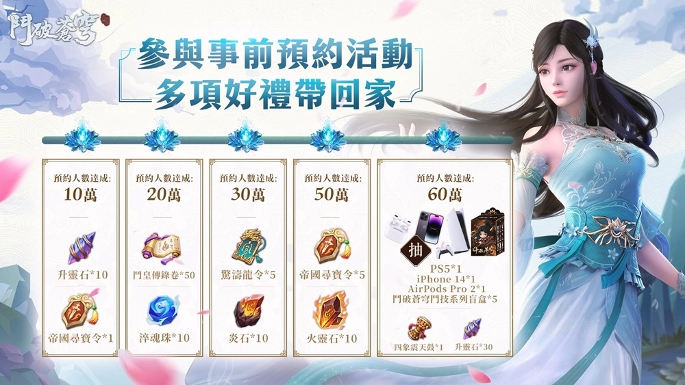 《鬥破蒼穹》雙IP授權手遊《鬥破蒼穹：怒火雲嵐》雙平台正式開放事前預約