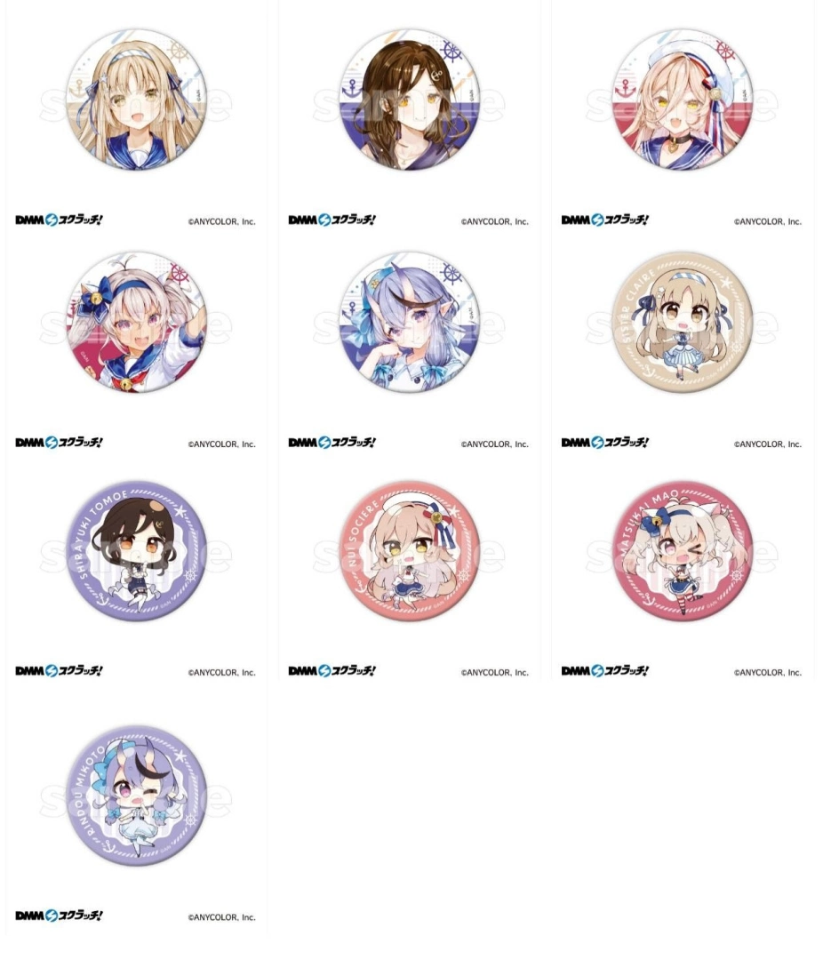 彩虹社 NIJISANJI 第十彈周邊即日起在「DMM星願池」與日本同步發售！