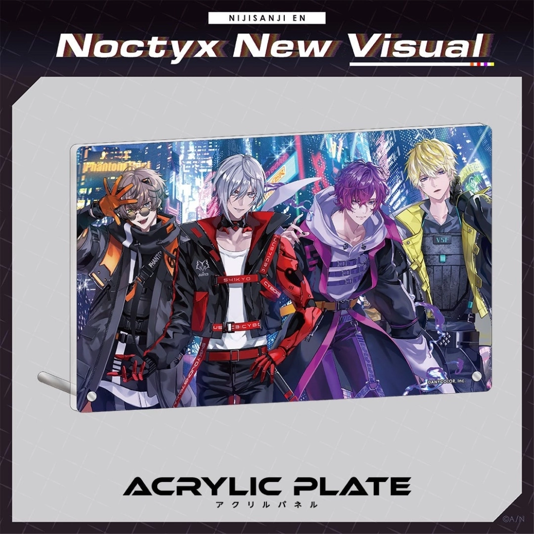 NIJISANJI EN 男團「Noctyx」新主視覺周邊＆廣播劇「Follow the Time Crime!」開賣