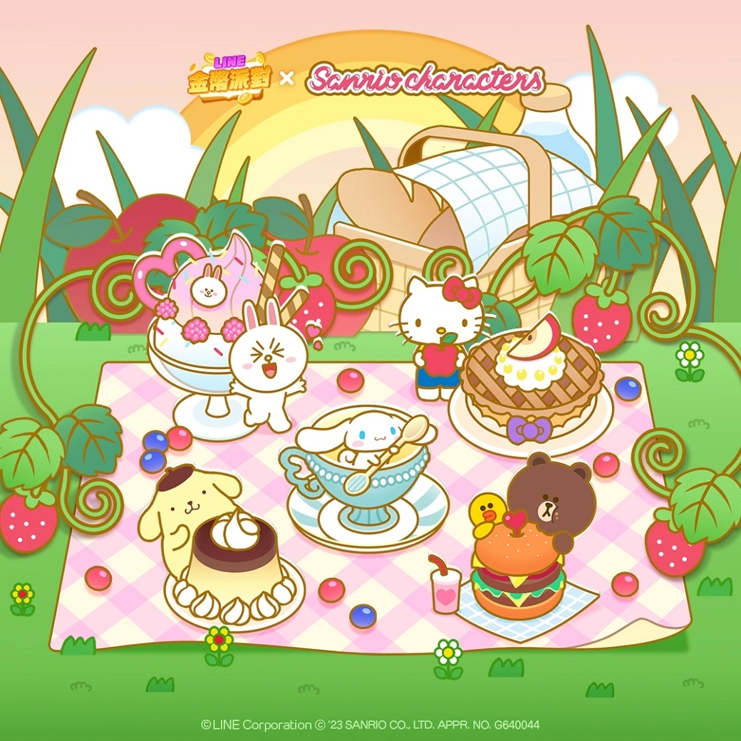 《LINE金幣派對》與「三麗鷗明星家族」合作活動開跑！Hello Kitty、大耳狗、布丁狗、美樂蒂登場
