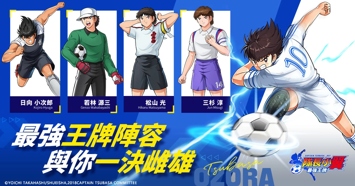 首款足球多人實時競技手遊《隊長小翼：最強王牌》台港澳發行確定！重燃童年的足球回憶