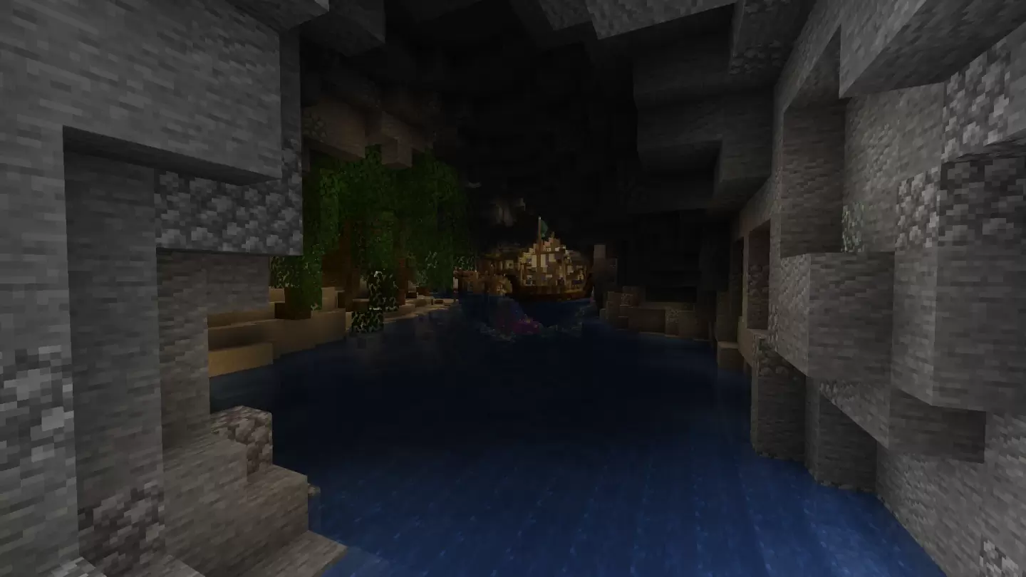 《Minecraft》玩家在極限生存伺服器中生存2000日，並找到天然地形打造海盜灣基地