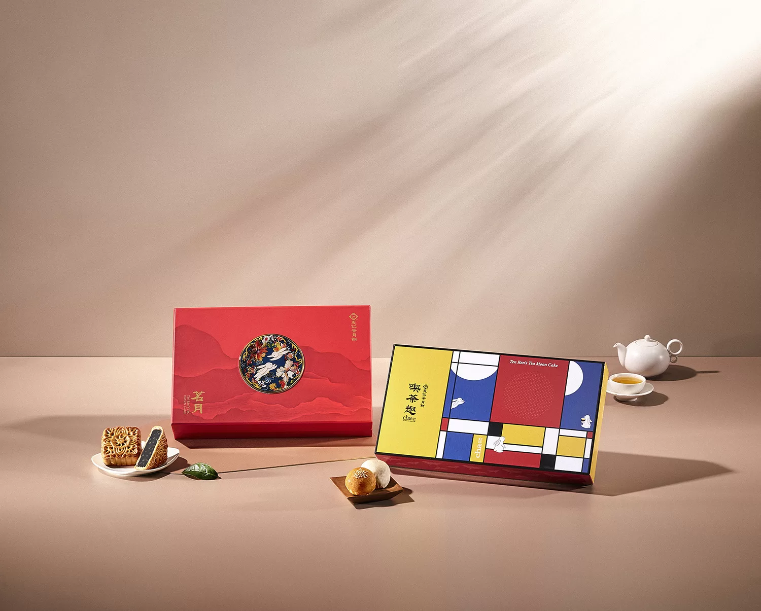 茶禮、茶月餅玩轉中秋 首度東西藝術雙呈現 禮盒視覺新風貌