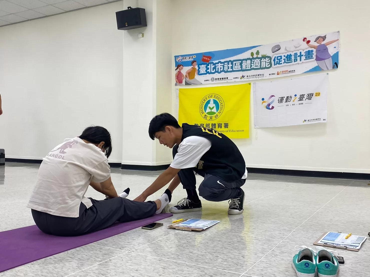 體適能⾏動檢測站 10分鐘找到健康對策