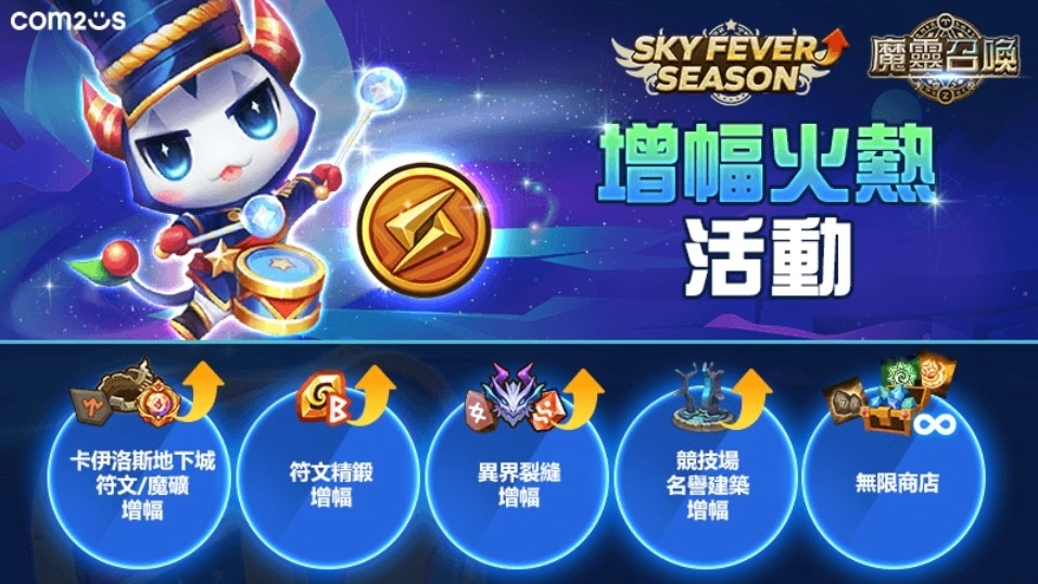 《魔靈召喚》天空瘋狂成長季開跑！領取頂級好禮成為最強召喚師