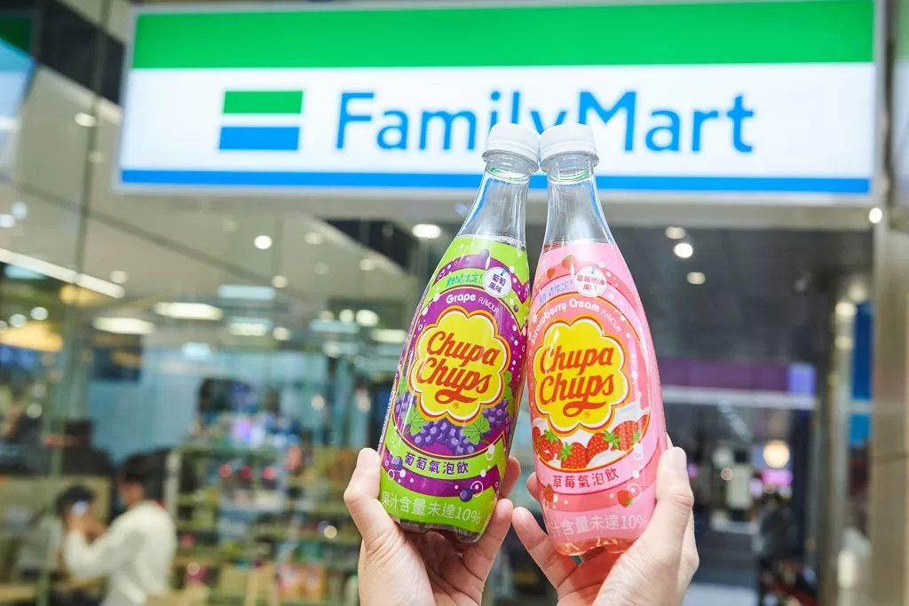 加倍佳氣泡飲新品上市　香甜繽紛色全家超商獨賣