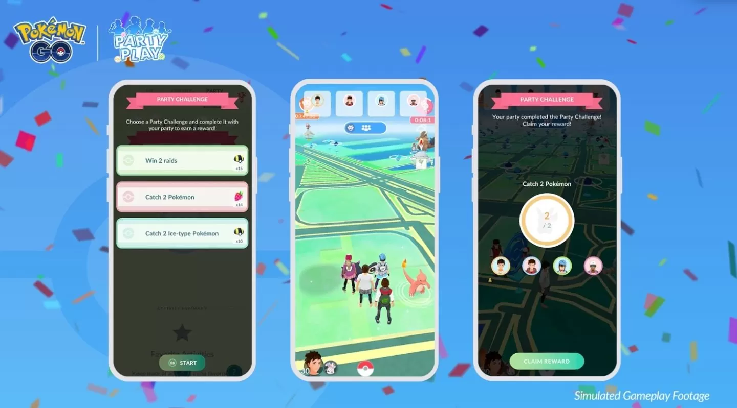 《Pokémon GO》公開新功能「Party Play 小隊合作」，發揮兩倍絕招傷害加速團戰節奏