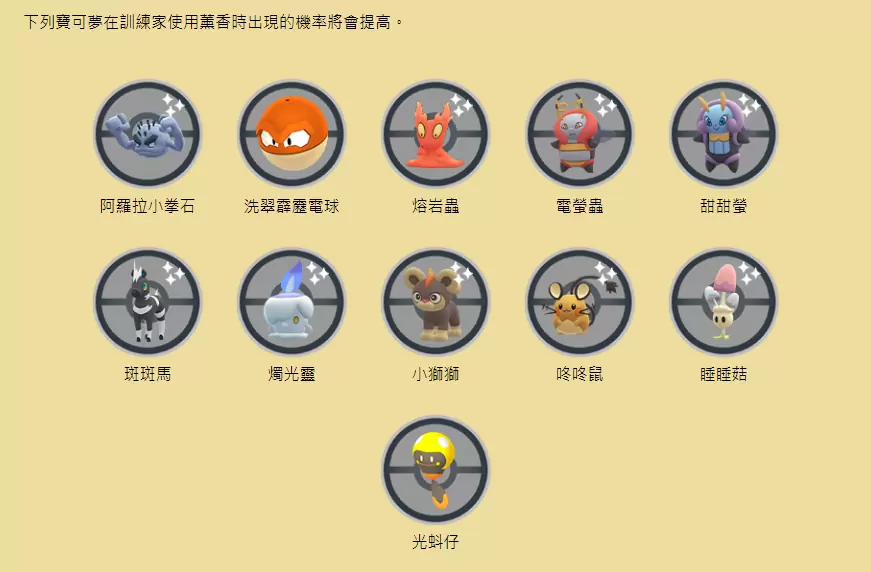 《Pokémon GO》光之祭典即將開幕！光蚪仔／電肚蛙／異色睡睡菇遊戲內首度登場