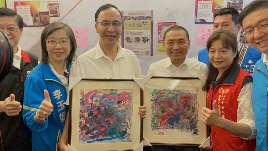 憨兒畫作無聲影響力 侯友宜3政策挺身障社福團體