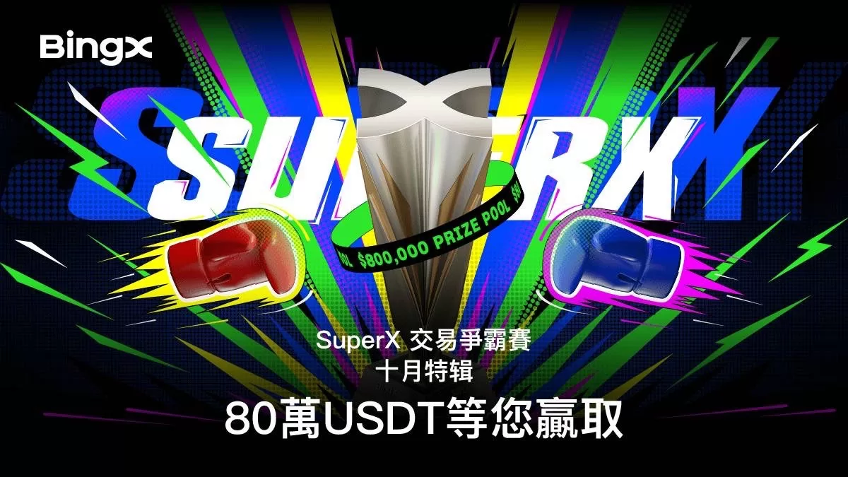BingX舉辦「SuperX 交易爭霸賽」豐厚獎金等你贏取!