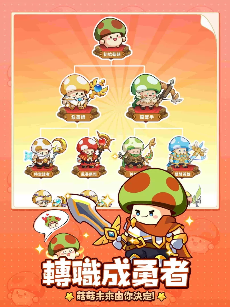 首款菇菇無限轉職開箱RPG《菇勇者傳說》今日事前預約開啟