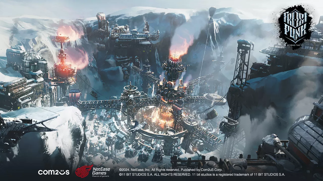 Com2uS正式宣布取得廣受好評的生存遊戲《Frostpunk：Beyond the Ice》手機版全球發行權！