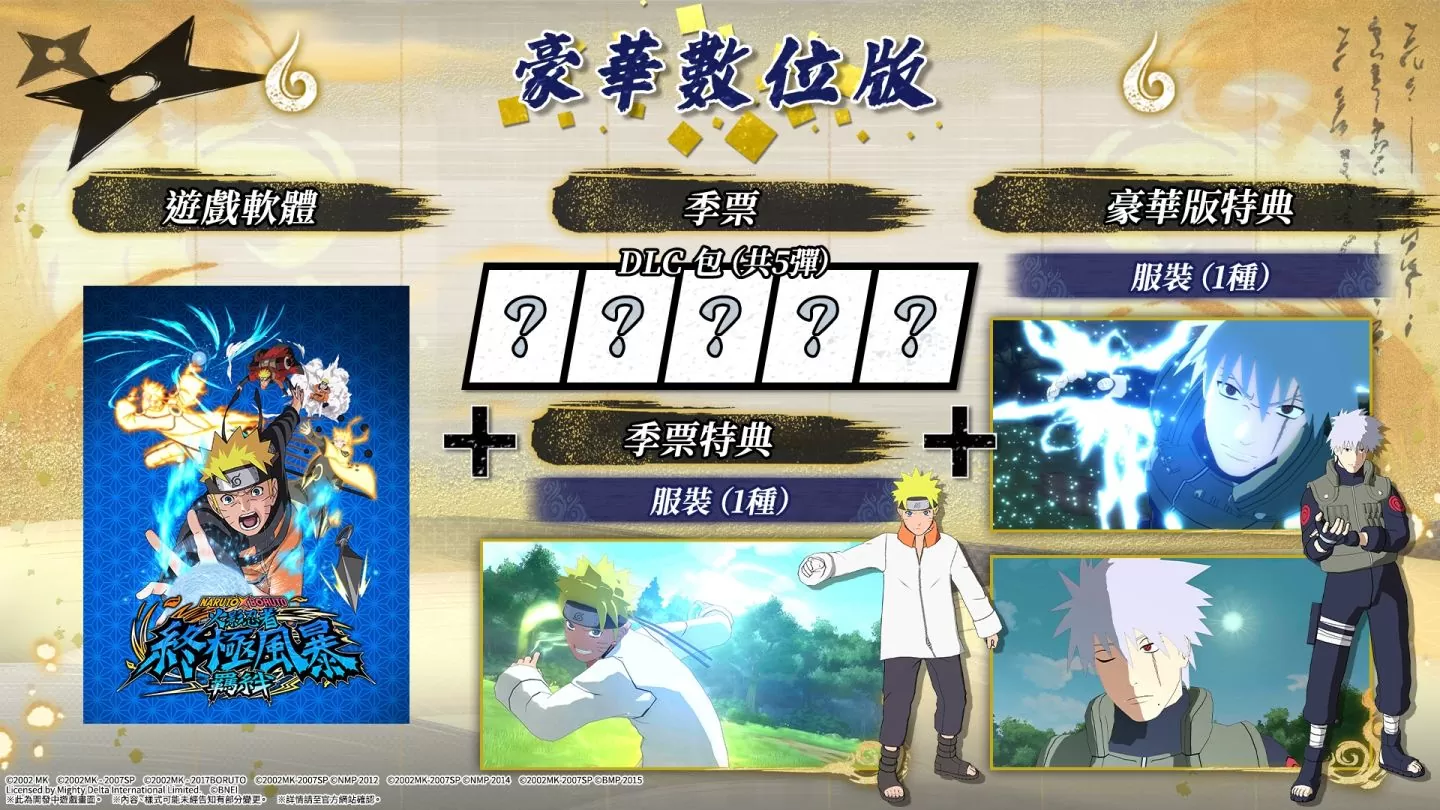 《NARUTO X BORUTO 火影忍者 終極風暴羈絆》今日發售！各版本特典內容公開