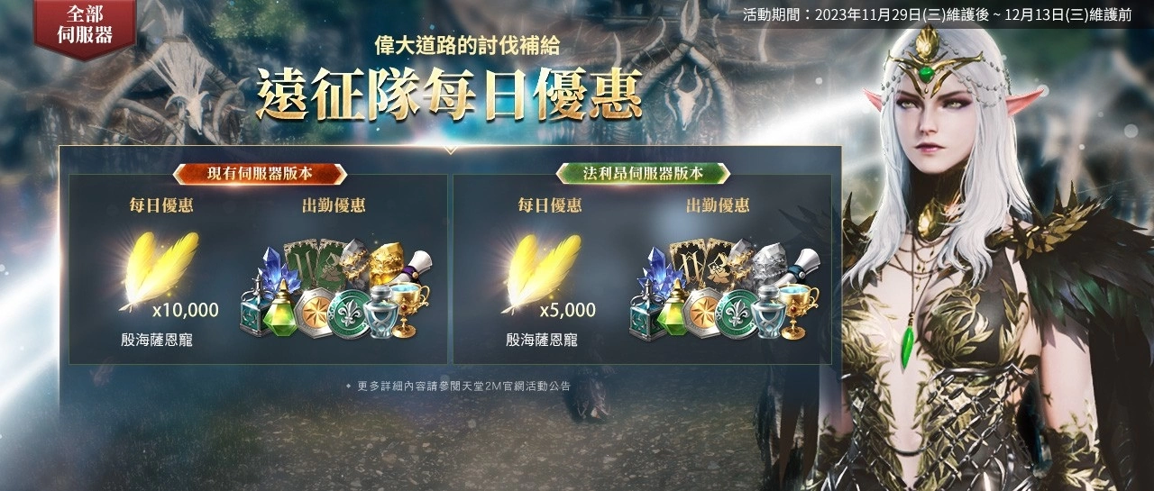 《天堂2M》更新魔珠職業，現有伺服器新增血盟大龜裂副本「回歸王峽谷」，法利昂伺服器開放古代公墓