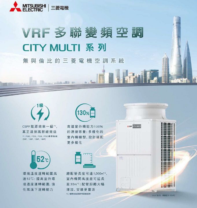 三菱電機空調引領業界指標 高品質、高效能雙重保證