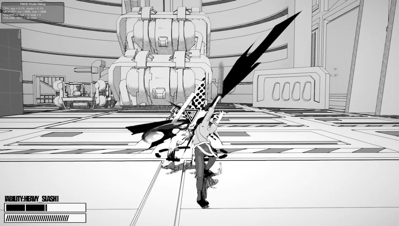 《Ghost Eater》漫畫風黑白單色動作 RPG 正式公開！潛入秘密設施對抗兇殘機械大軍