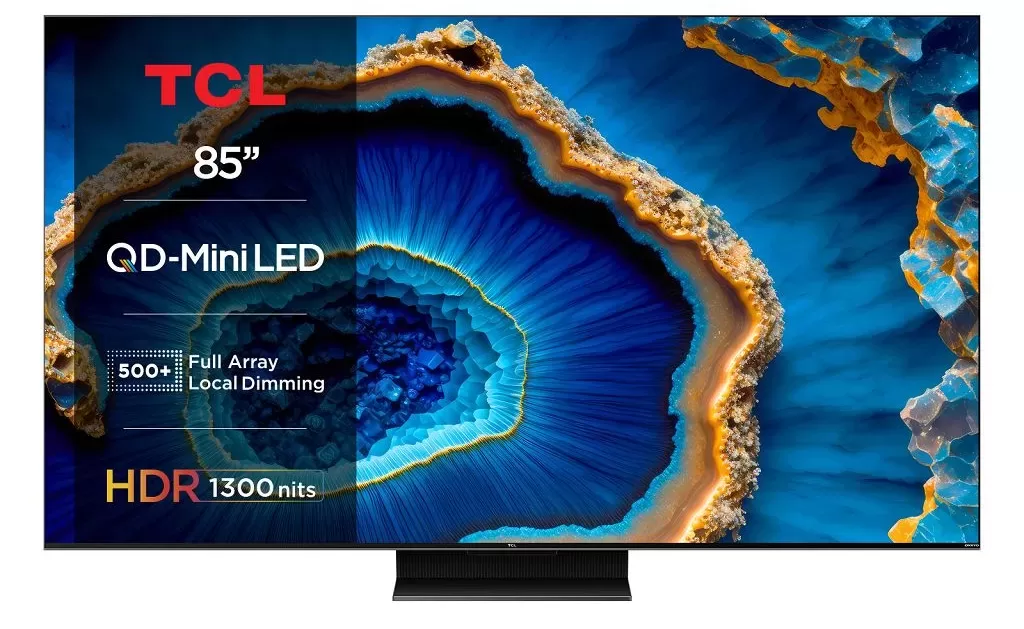 QD-Mini LED、6核 LED 晶片及廣角均光透鏡　TCL 發表新款 85 吋、98 吋超大螢幕顯示器